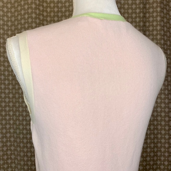 TED BAKER Pink Blush Knit Peplum Tank Sleeveless M - Picture 8 of 8